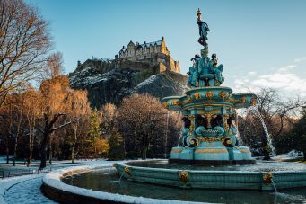 Princes Street Gardens in the Snow, Edinburgh